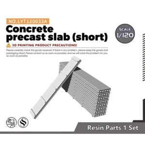 SSMODEL 033A 1/120 TT Scale Concrete Precast Slab Train Model Scenario (Short) - Picture 1 of 2