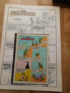 Sad Sack/The General-OriginalComicArt-Dec SS. ALP#56 Pagina 8-9-In THE ROPE-CGUIDE - Foto 1 di 9