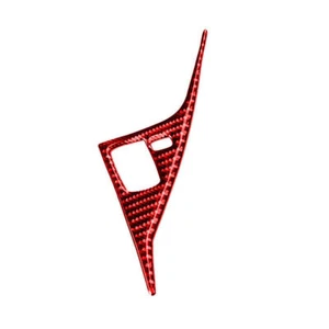 Fit For Infiniti Q50 Q60 Red Carbon Fiber Central Console Drive Panel Cover Trim - Picture 1 of 9