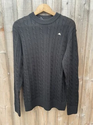 Robe Di Kappa Cable Knit Jumper Black Medium Brand New With Tags 80’s Casuals - Image 1 of 4