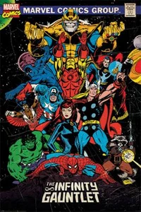 Marvel Comics Retro Poster The Infinity Gauntlet 61 x 91,5 cm - Bild 1 von 1