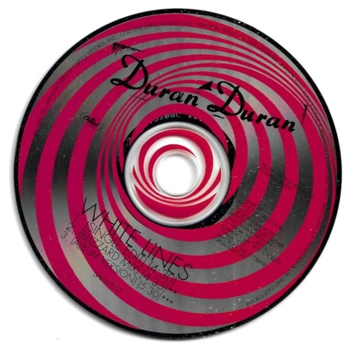 Duran Duran - White Lines - Scarce 1995 USA 3 track promo CD (Blizzard Mix) - Image 1 of 1