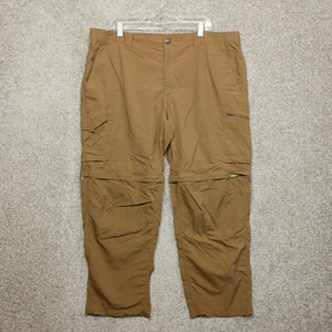 Columbia Hose Herren 44X30 Braun Ripstop Straight Leg Omni Shade Wandern Outdoor - Bild 1 von 12