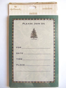 NEW Hallmark Nature Forest Tree “Please Join Us” 8 Party Invitations & Envelopes - Picture 1 of 4