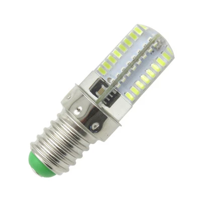 1x Mini E14 White bulb 64 3014 SMD LED lamp 110~120V 2.6W Silicone Crystal Light - Image 1 of 2