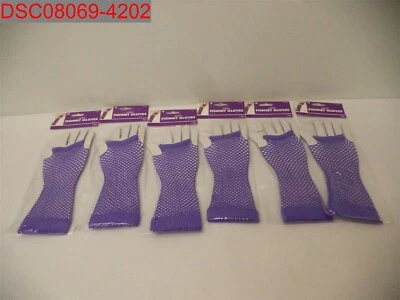 Guantes de Disfraz Largos Elásticos Amscan Adultos Púrpura 6Pk Red, OS 30013051385676 Foto 1 de 4