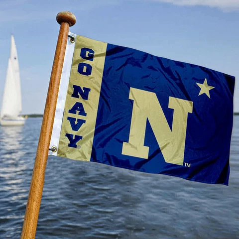 NCAA US Navy Golf Cart Flag Cover