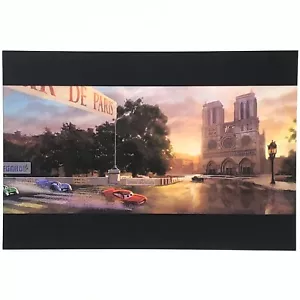 Autos 2 Postkarte Lightning McQueen Disney Studie Konzeptkunst von Pixar Notre Dame - Bild 1 von 2