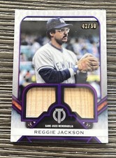 2021 Topps Tribute Tribute Dual Relic Reggie Jackson 42/50