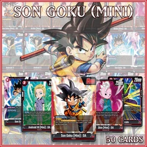 DRAGON BALL SUPER FUSION WORLD: Son Goku Mini Deck 50+ Single Cards | FS06 - Picture 1 of 3