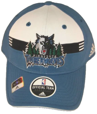 NBA Minnesota Timberwolves Multi-Color Structured Fitted Hat By adidas, L/XL - Image 1 of 2