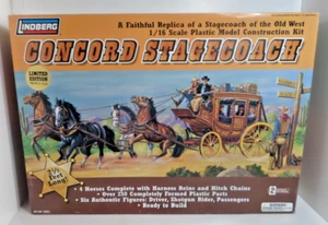 Concord Stagecoach model 1/16 scale Lindberg 70351 vintage - Picture 1 of 8