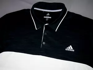 Men's Adidas Short Sleeved Performance Striped Stretch Polo Golf Shirt XXL - Picture 1 of 6