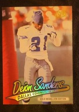 1997 Fleer Ultra Gold Medallion Edition #G57 Deion Sanders Dallas Cowboys 