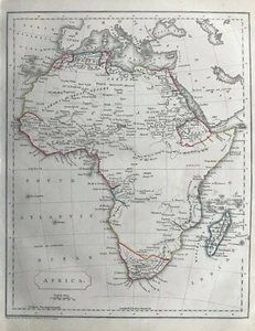 1842 Antique Map; Africa by F.P. Becker - Picture 1 of 3