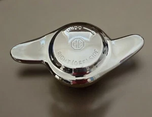 MG Knock Off Spinner Threaded Hubcap Chrome Plated Right (Off) Side - Picture 1 of 6