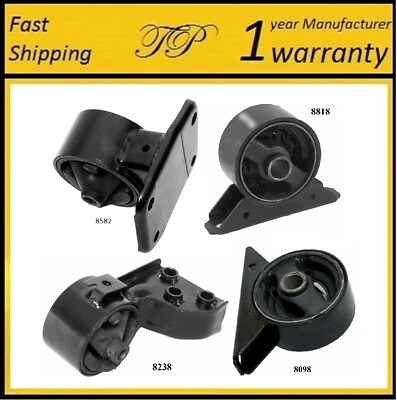 4PCS MOTOR & TRANS MOUNT FIT 1995-1996 Mitsubishi Mirage 1.5L - Auto Trans. - Image 1 of 4