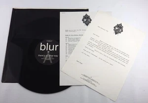 BLUR 1991 ANDY ROSS LETTER TOUR SCHEDULE THERE'S NO OTHER WAY 12" PROMO BRITPOP - Picture 1 of 9