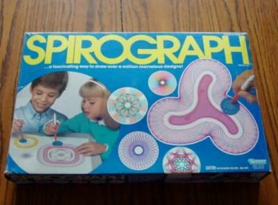 Kenner 1986 vintage: juego de diseño SPIRÓGRAFO - 100% completo más opciones caja azul Foto 1 de 3