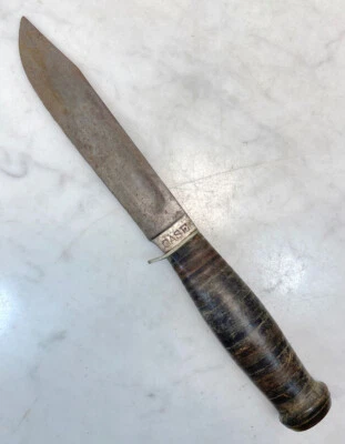 Vintage CASE Bowie Hunting Military Knife & Leather Sheath. Estate Find RARE - Image 1 of 4