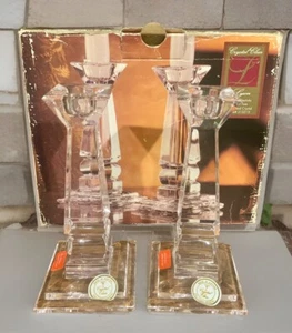 2 Bleikristall 6" hoch Kerzenhalter ÖSTERREICH - Bild 1 von 4