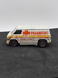 Vintage 1974 Hot Wheels Redline - Super Van Paramedic Ambulance White H.K - Picture 1 of 5