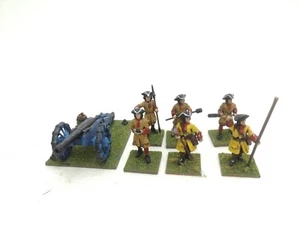 Artiglieria del 1700 28mm dipinta Grande Guerra del Nord ? Giallo danese ? XVIII secolo - Foto 1 di 10