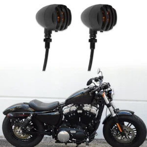 For Harley Sportster 48 72 883 XL1200 Motorcycle LED Blinker Turn Signals Lights - Foto 1 di 16