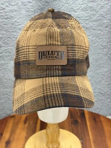 Duluth Trading Plaid Flannel Baseball Cap Brown Hat Fitted Size XL-2XL Cotton - Picture 1 of 8
