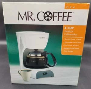 Mr Coffee Switch 4 Cup Coffee Maker DR4, White ~ New Others - Picture 1 of 1
