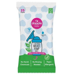 Toallitas para extractor de leche Dapple Baby, a base de plantas, sin fragancia, 25 unidades - Imagen 1 de 7