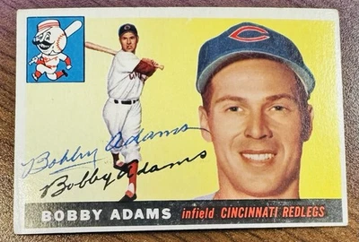 Signed 1955 Topps Baseball #178 Bobby Adams - Image 1 of 2