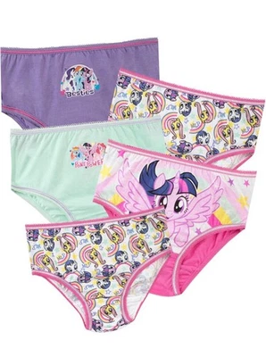 Braguita de algodón My Little Pony artesanal para niñas (paquete de 7) talla 8❗️sin etiqueta Foto 1 de 4