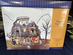 DEPT 56 Halloween Haunted Fun House Animated Lighted Village 55094 Works Great! - Bild 1 von 9