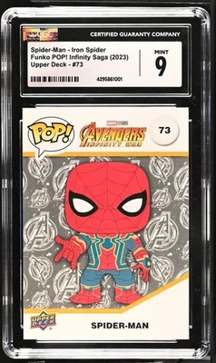 2023 Upper Deck Funko Pop Iron Spider #73 CGC 9 MINT - Image 1 of 2