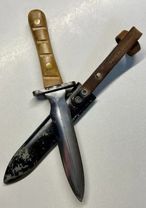 OOAK Hand Made Dagger With  German Scout Sheath 9” Awesome Find Unknown Maker - Picture 1 of 9