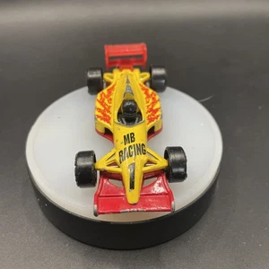 1993 Yellow MB Racing 1 Indy Race Car F1 Racer Loose Matchbox  Diecast - Picture 1 of 6