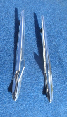 1964 Ford Galaxie Custom Front Fender Top Ornament Molding Pair Original FOMOCO - Image 1 of 4