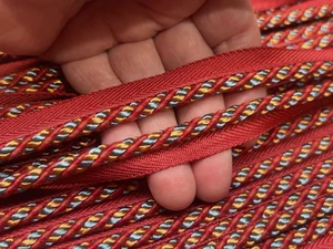 Decoración del hogar 5/8" cordón ribete con borde rayón labio tapicería 1yd hecho en Italia - Imagen 1 de 6
