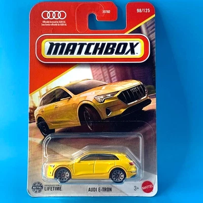 MATCHBOX 2025 AUDI E-TRON AMARILLO 98/125 JBN92 MBX CITY ABE LUGO DESIGN Foto 1 de 2