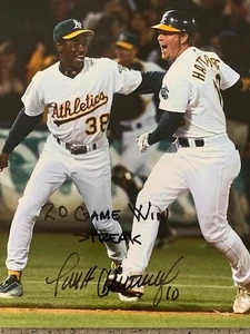 SCOTT HADBERG OAKLAND A'S "MONEYBALL" FIRMADO 8X10 20º juego ganador jonrón 2 - Imagen 1 de 1