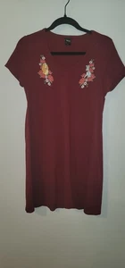 Disney Lady and the Tramp Damen Nachthemd Schlafshirt Burgunder Blumen Größe M - Bild 1 von 7