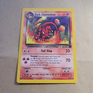 VINTAGE POKEMON PROMO CARD - GOLD W STAMPED DARK CHARMELEON 32/82 -ULTRA RARE NM - Picture 1 of 2