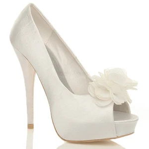 ZAPATOS DE TACÓN ALTO PARA MUJER DAMA BODA NOVIA NOCHE PLATAFORMA CORTE TALLA 7 40 - Imagen 1 de 5