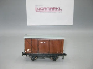 Hornby Dublo escala 00 32065 LMS (19631) vagón de mercancías cubierto "MEAT", #d927 - Imagen 1 de 4