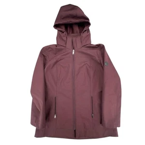Andrew Marc Women's Water Repellent 4-Way Stretch Hooded Softshell Jacket - Picture 1 of 11
