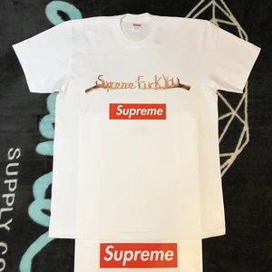 CAMISETA SUPREME F*CK YOU (BLANCA) (GRANDE) FW18 SWAROVSKI BOX LOGO CAMISETA RARA - Imagen 1 de 12
