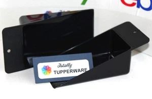 Juego de 2 cucharas planas Tupperware para botes y compañeros modulares negras usadas en excelente estado ❤️ - Imagen 1 de 2