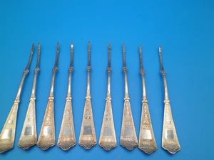 1847 Rogers lobster nut crab picks 9 pcs silverplate - Picture 1 of 4