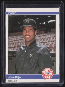 1984 Fleer Update #U-99 Jose Rijo - Picture 1 of 2